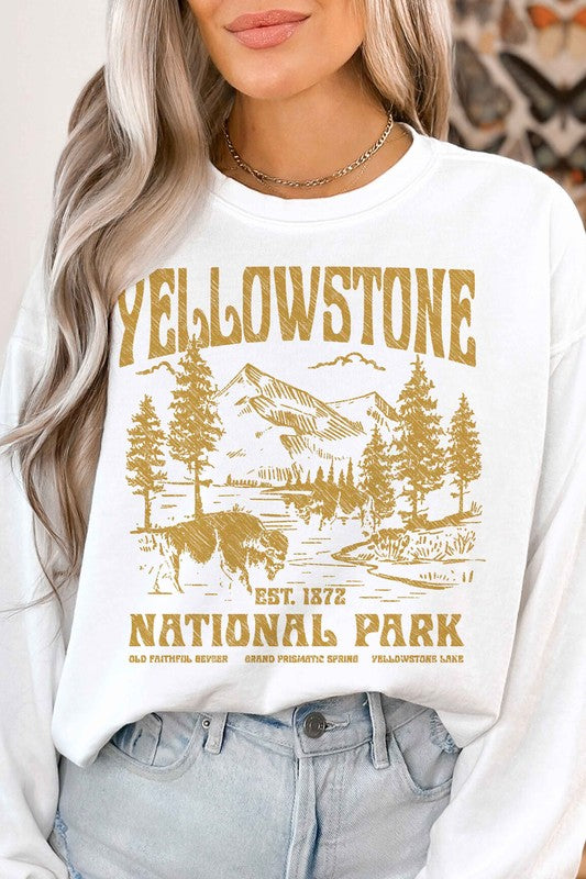 YELLOWSTONE NATIONAL PARK GRAPHIC SWEATSHIRT