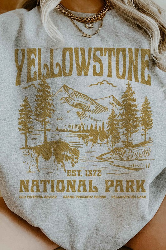 YELLOWSTONE NATIONAL PARK GRAPHIC SWEATSHIRT