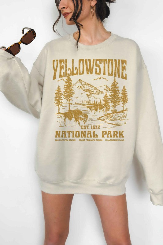 YELLOWSTONE NATIONAL PARK OVERSIZED SWEATSHIRT