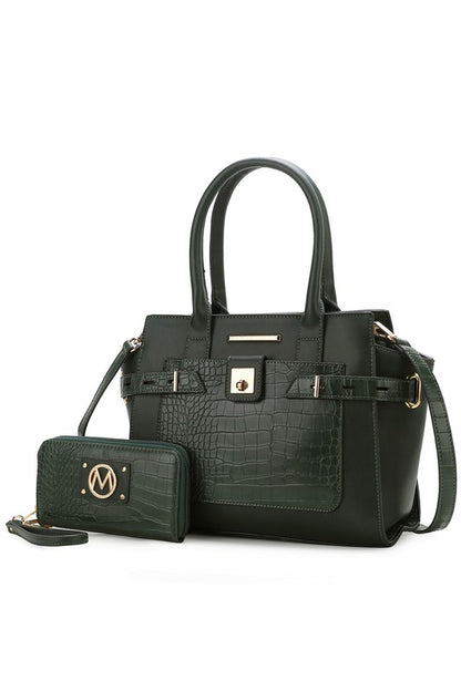 MKF Collection Vegan Leather women's Satchel Bag