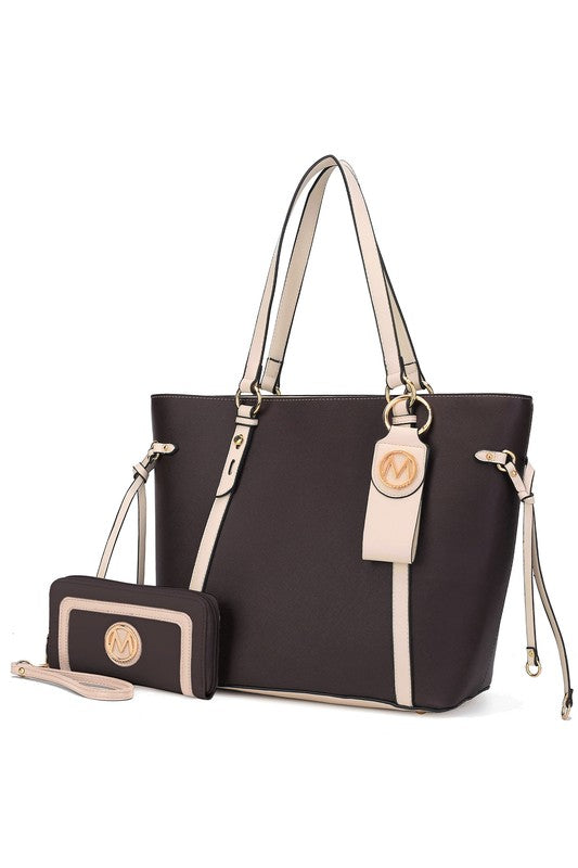 MKF Collection Tote with Wallet & Detachable Set