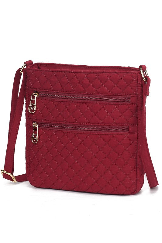 MKF Collection Lainey Quilted Cotton Crossbody Bag