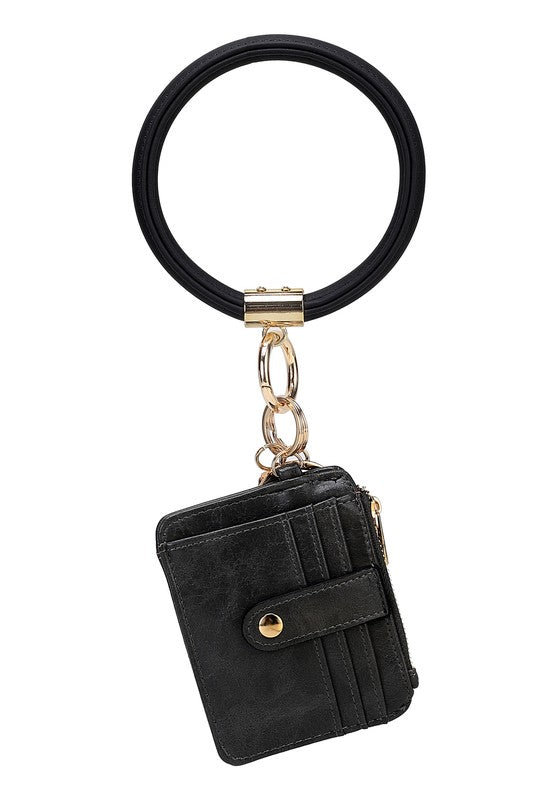 MKF Collection  Vegan Leather Bracelet Keychain