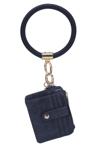 MKF Collection  Vegan Leather Bracelet Keychain