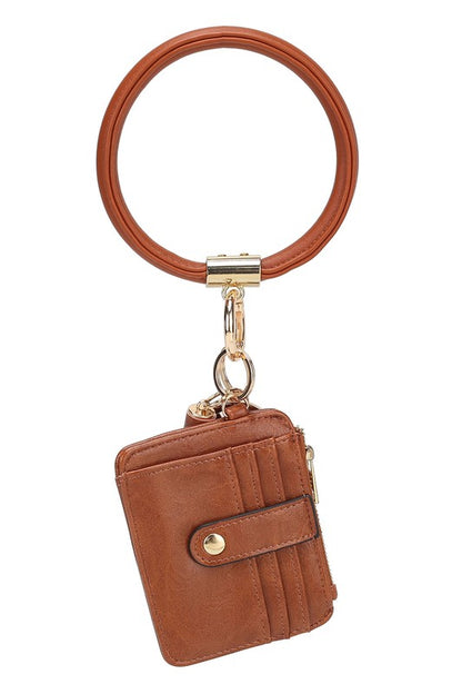 MKF Collection  Vegan Leather Bracelet Keychain