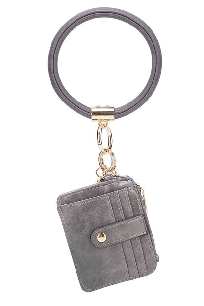 MKF Collection  Vegan Leather Bracelet Keychain