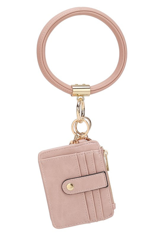 MKF Collection  Vegan Leather Bracelet Keychain