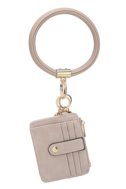 MKF Collection  Vegan Leather Bracelet Keychain