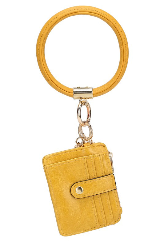 MKF Collection  Vegan Leather Bracelet Keychain