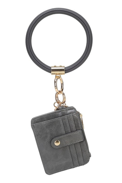 MKF Collection  Vegan Leather Bracelet Keychain