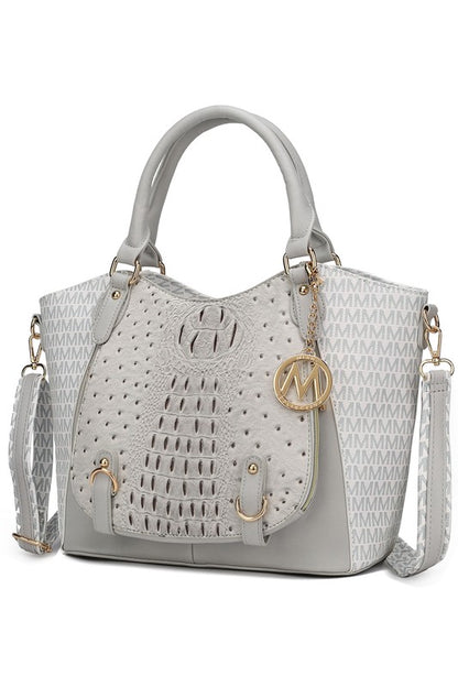 MKF Collection Jacqueline Signature Satchel Bag