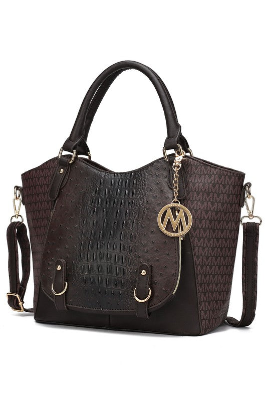 MKF Collection Jacqueline Signature Satchel Bag