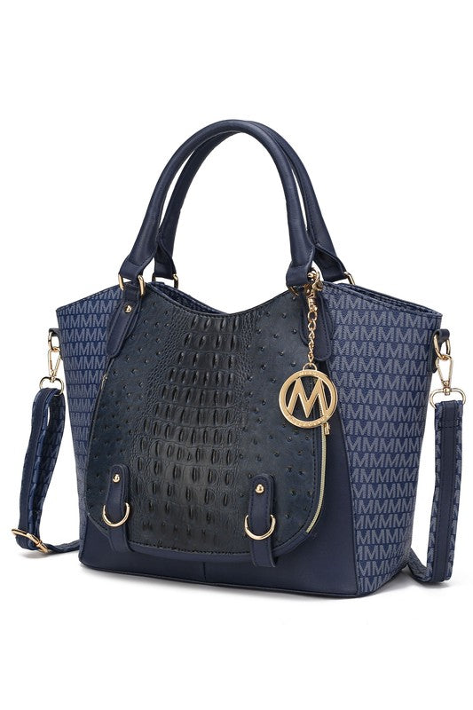 MKF Collection Jacqueline Signature Satchel Bag