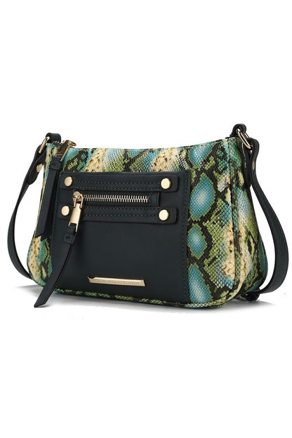 MKF Collection Essie Snake embossed Crossbody