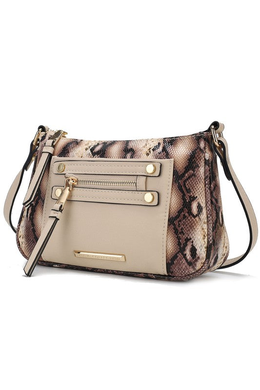 MKF Collection Essie Snake embossed Crossbody