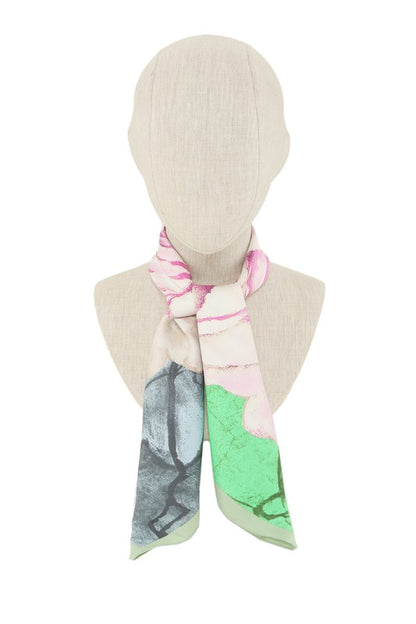 Fancy Flower Print Scarf