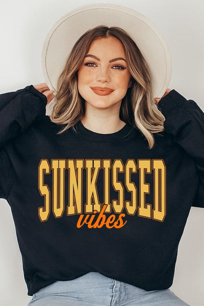 Sunkissed Vibes Graphic Fleece Sweatshirts