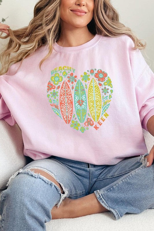 Beachy Keen Graphic Fleece Sweatshirts