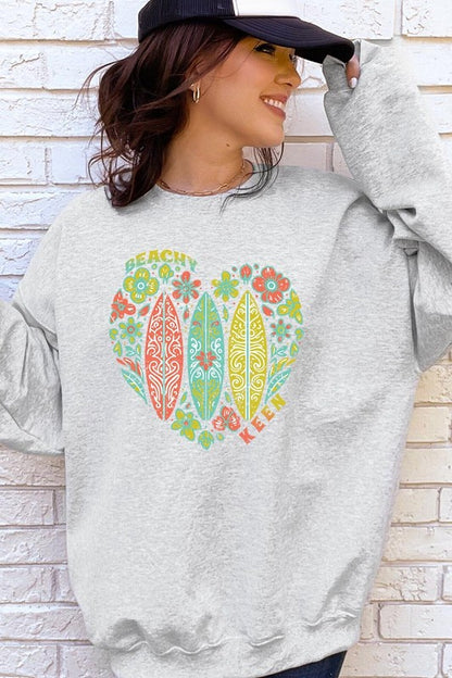 Beachy Keen Graphic Fleece Sweatshirts