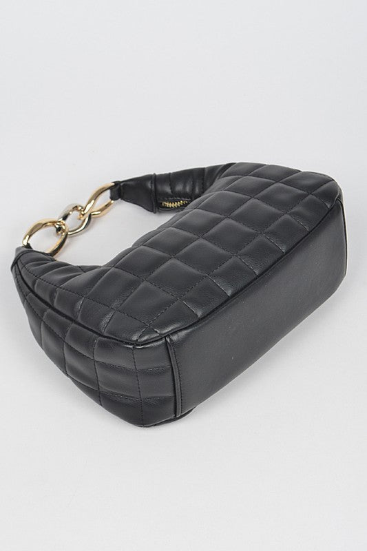 Quilted Top Handle Convertible Swing Bag