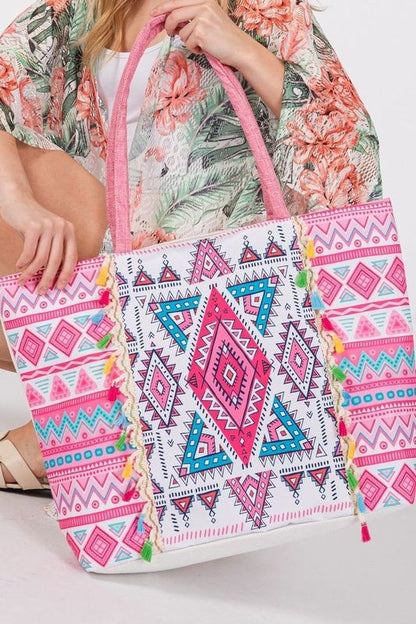 Geometric Pattern Tote Bag