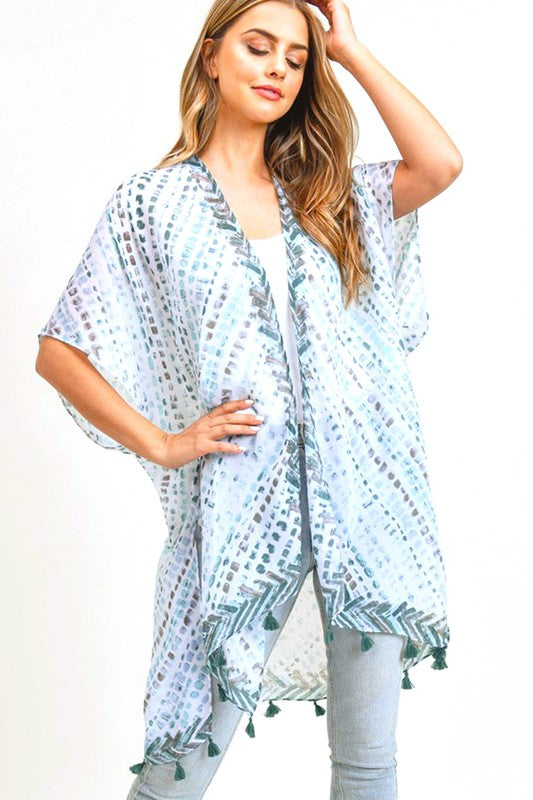 Fringe Tassel Light Weight Kimono Cardigan