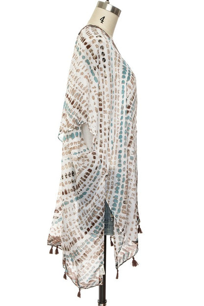 Fringe Tassel Light Weight Kimono Cardigan