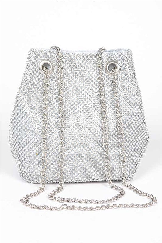 Rhinestone Mesh Convertible Swing Bag