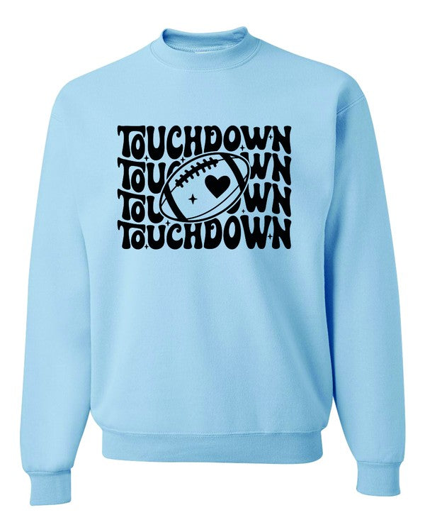 Touchdown Football Cozy Crewneck Sweatshirt