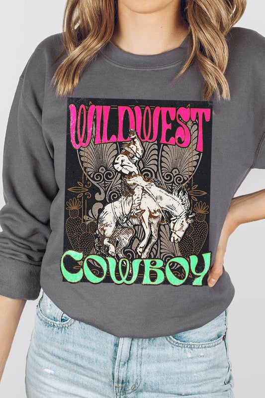 Wild West Cowboy Graphic Fleece Sweatshirts