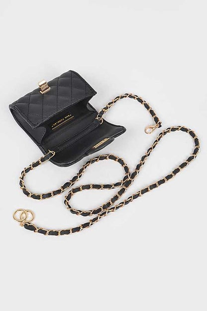 Chain Accent Crossbody Bag