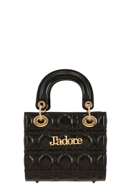 Square JADORE Accent Jelly Purse Flap Bag