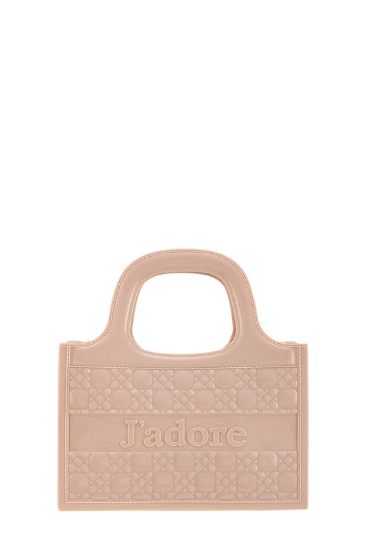 JADORE Top Handle Crossbody Jelly Bag