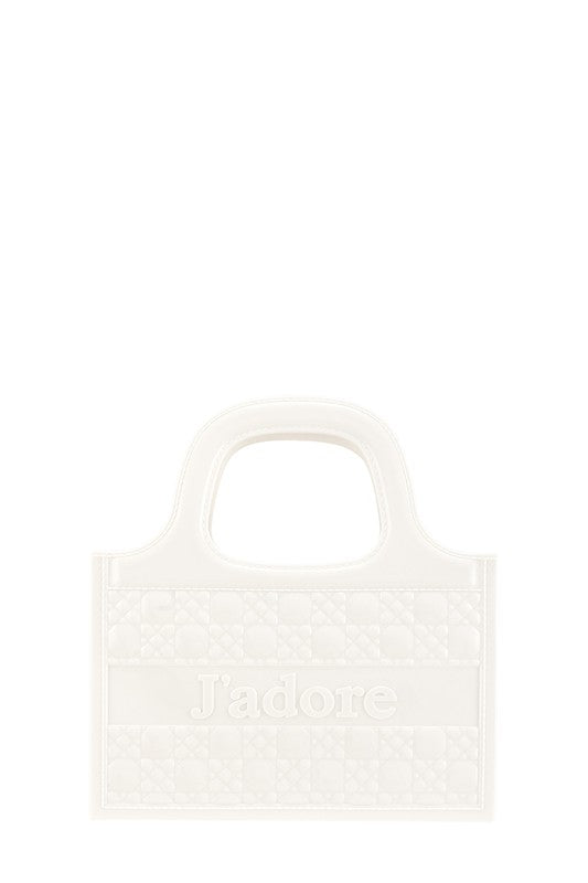 JADORE Top Handle Crossbody Jelly Bag