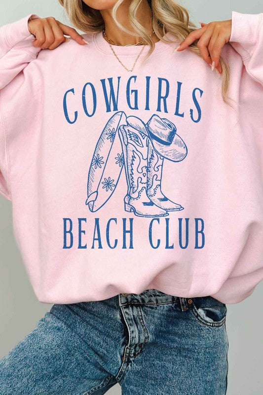 COWGIRLS BEACH CLUB OVERSIZED SWEATSHIRT