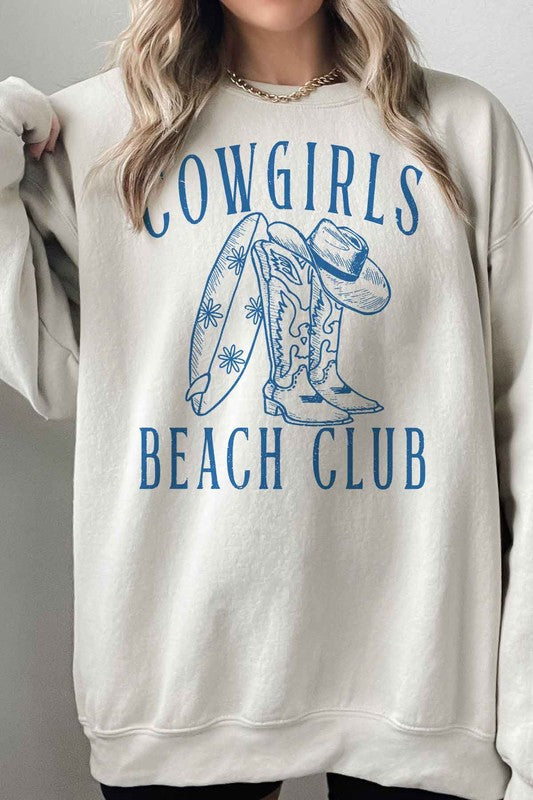 COWGIRLS BEACH CLUB OVERSIZED SWEATSHIRT