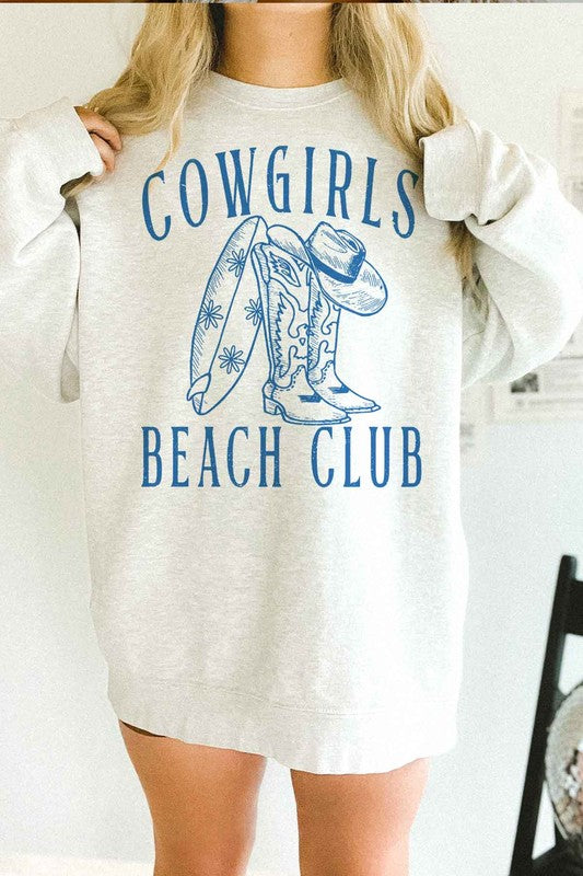 COWGIRLS BEACH CLUB OVERSIZED SWEATSHIRT