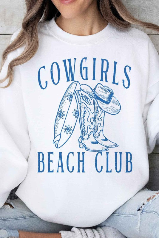 COWGIRLS BEACH CLUB OVERSIZED SWEATSHIRT