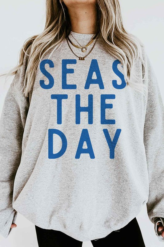 SEAS THE DAY GRAPHIC SWEATSHIRT