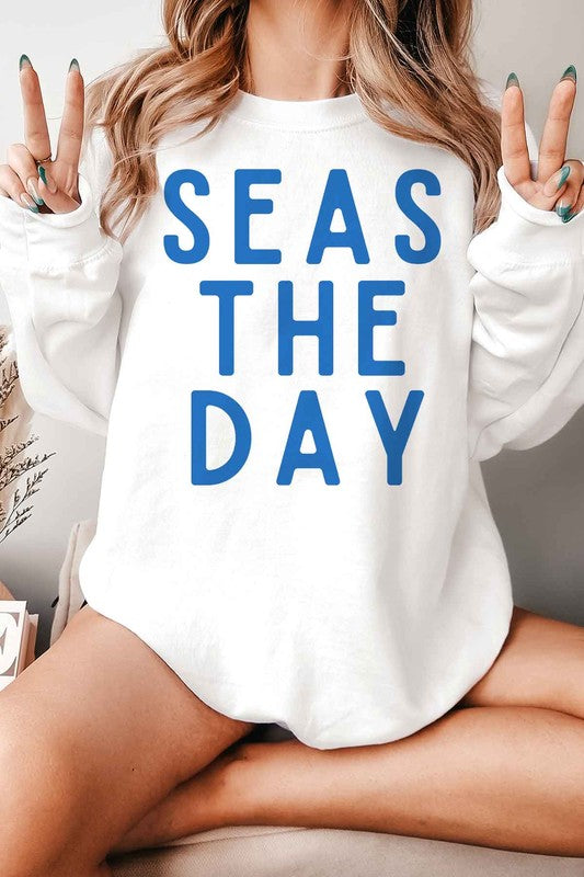 SEAS THE DAY GRAPHIC SWEATSHIRT