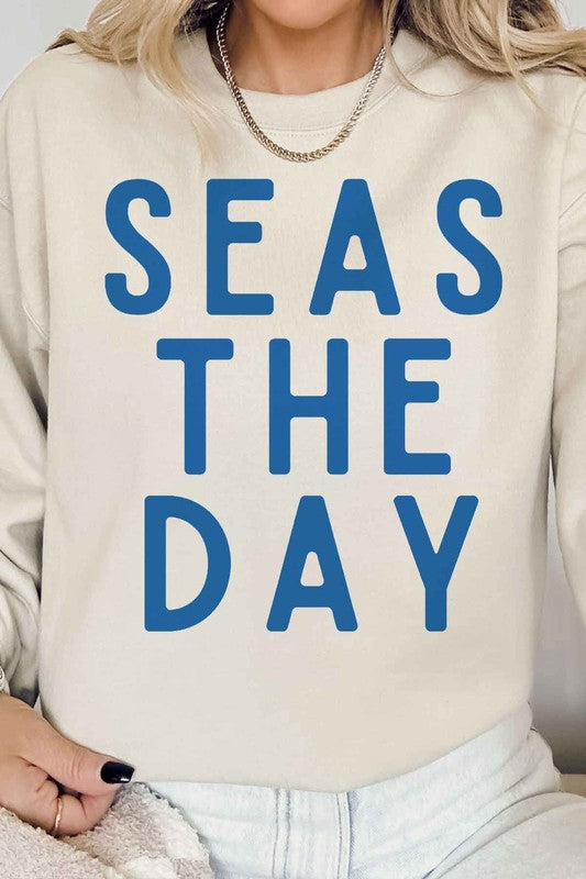 SEAS THE DAY GRAPHIC SWEATSHIRT