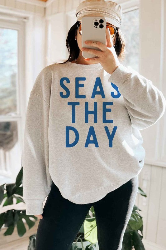 SEAS THE DAY OVERSIZED SWEATSHIRT