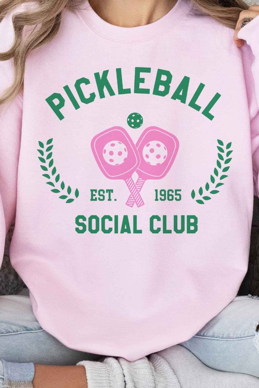 PICKLEBALL SOCIAL CLUB GRAPHIC SWEATSHIRT