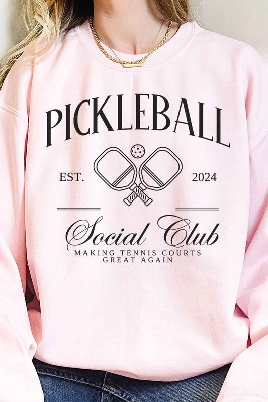 PICKLEBALL SOCIAL CLUB OVERSIZED SWEATSHIRT