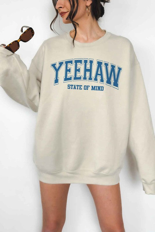 YEEHAW STATE OF MIND OVERSIZED SWEATSHIRT