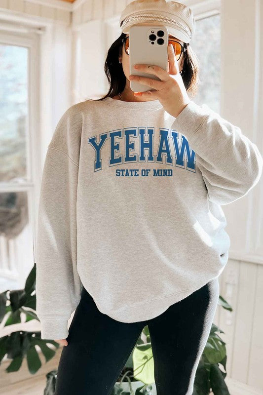 YEEHAW STATE OF MIND OVERSIZED SWEATSHIRT