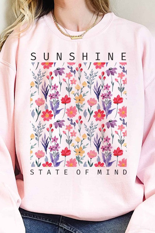 SUNSHINE STATE OF MIND FLORAL OVERSIZED SWEATSHIRT