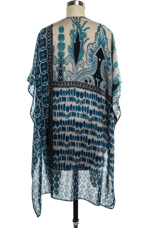 Tribal Printed Kimono Cardigan