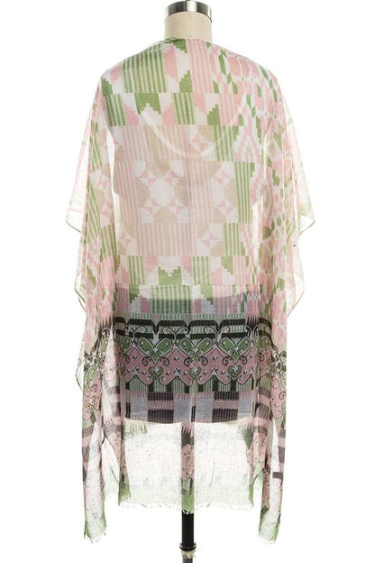 PIXIE PRINT KIMONO CARDIGAN