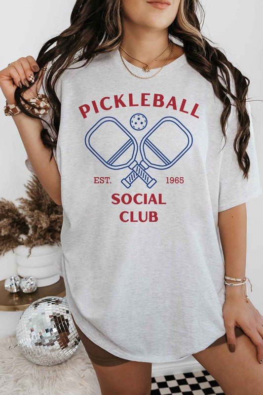 PICKLEBALL SOCIAL CLUB OVERSIZED GRAPHIC TEE